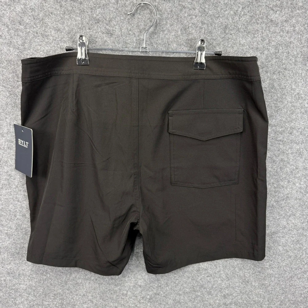 BYLT‎ Premium Basics Coast Board Shorts Mens 34 Black PCF_SHO_BLK_34 Swim Trunks